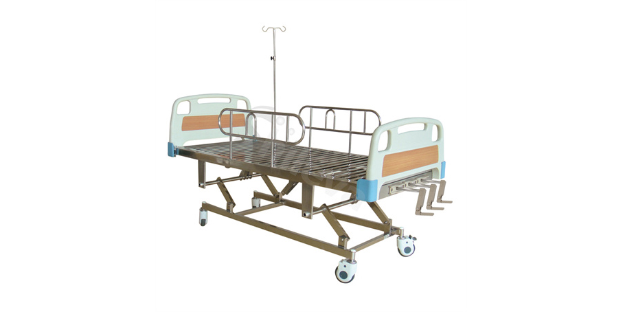 ABS手動三搖護理床SLV-B4031 ABS Hospital Bed with Three Cranks