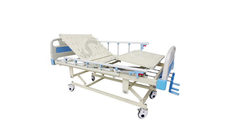 ABS手動三搖護理床SLV-B4030 ABS Hospital Bed with Three Cranks